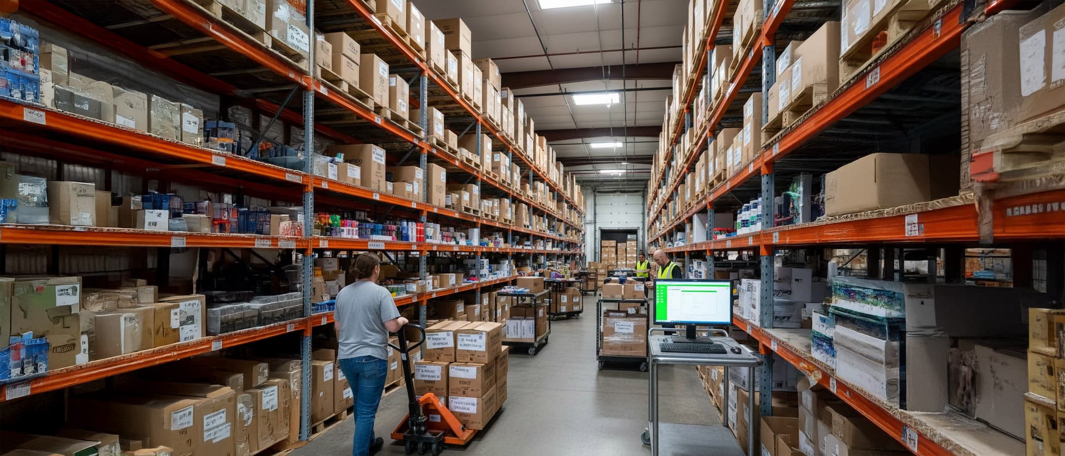 Scanning, labeling, and shipping workflows showing efficient ecommerce fulfillment operations