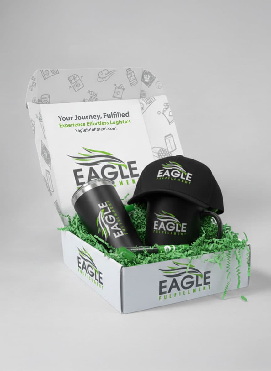 Campaign launch packaging showing branded promotional materials and custom packaging design