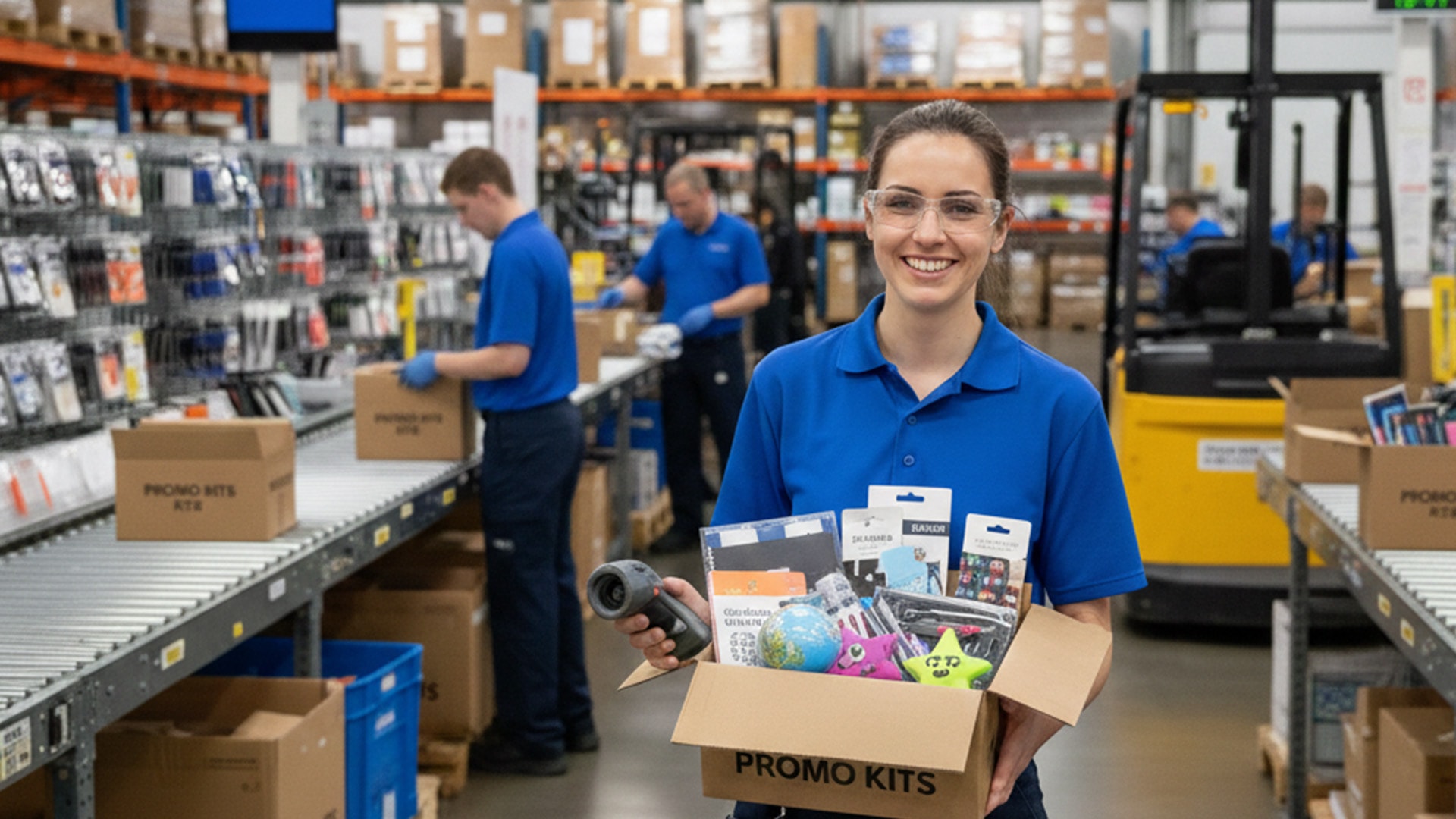 Subscription box fulfillment operations showing organized subscription boxes and recurring fulfillment cycles